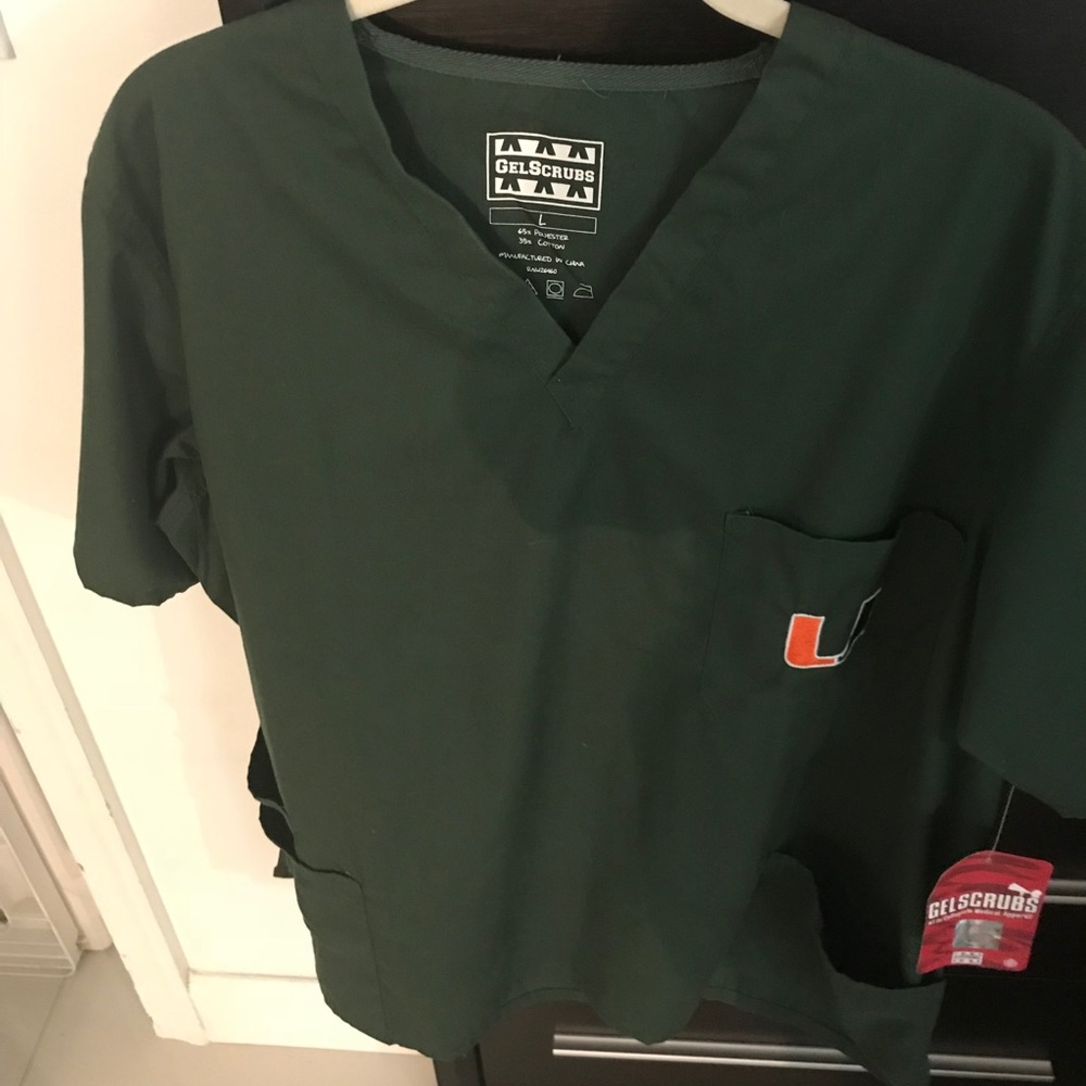 University of Miami Scrub top